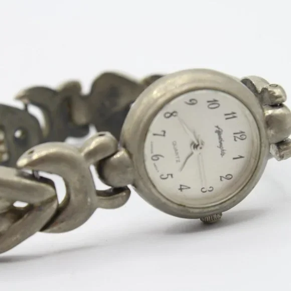 Vintage Afterthoughts Quartz Women’s Casual Classic Silver Tone Watch 90's - Picture 5 of 6